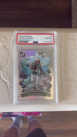 De’Von Achane 2025 Donruss Downtown PSA 10