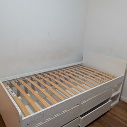 Ikea slakt twin bed with stor