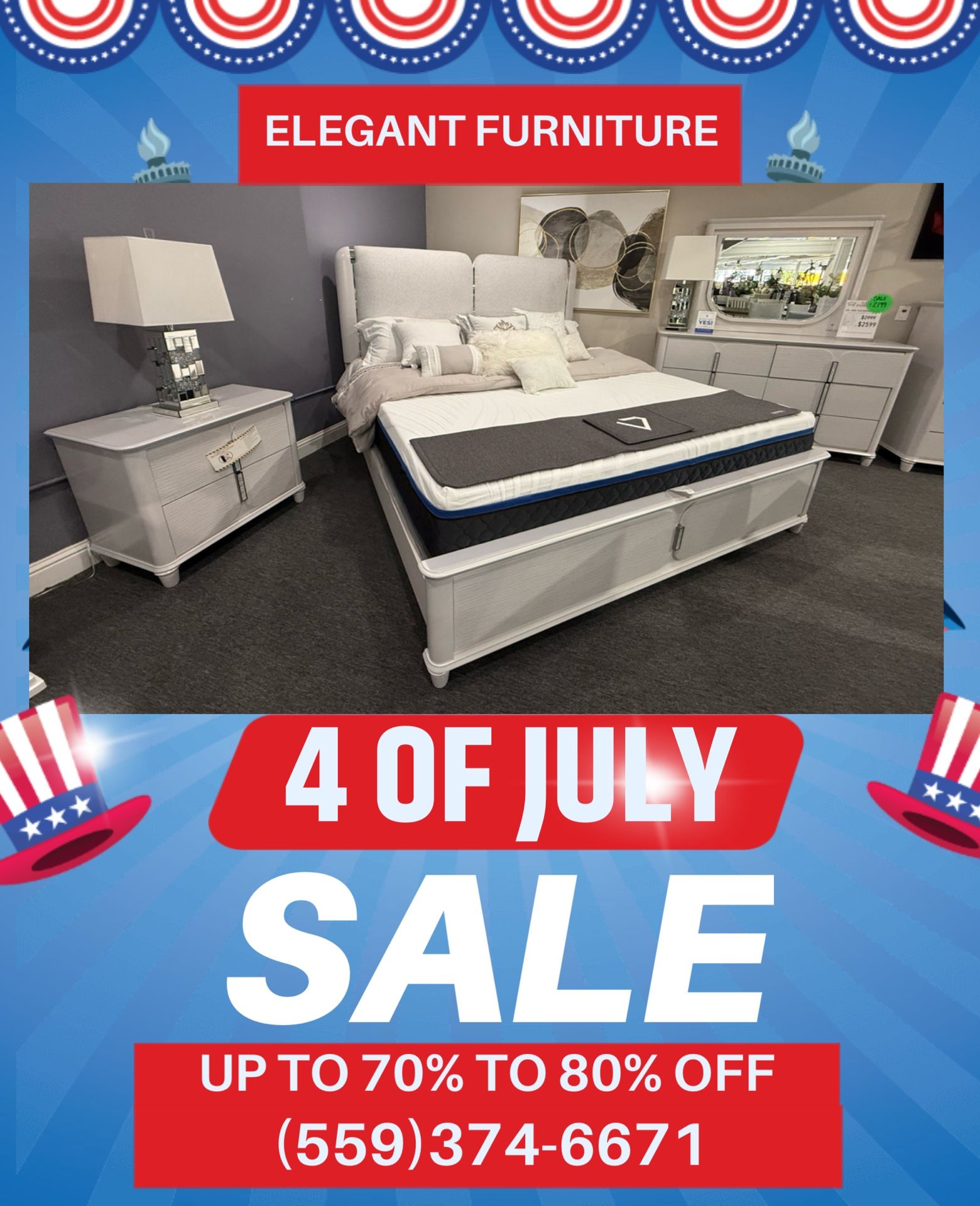 4 Pc King Bedroom Set