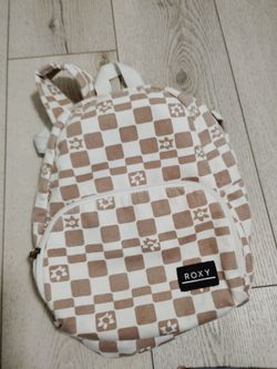 Roxy Checkered Mini Backpack