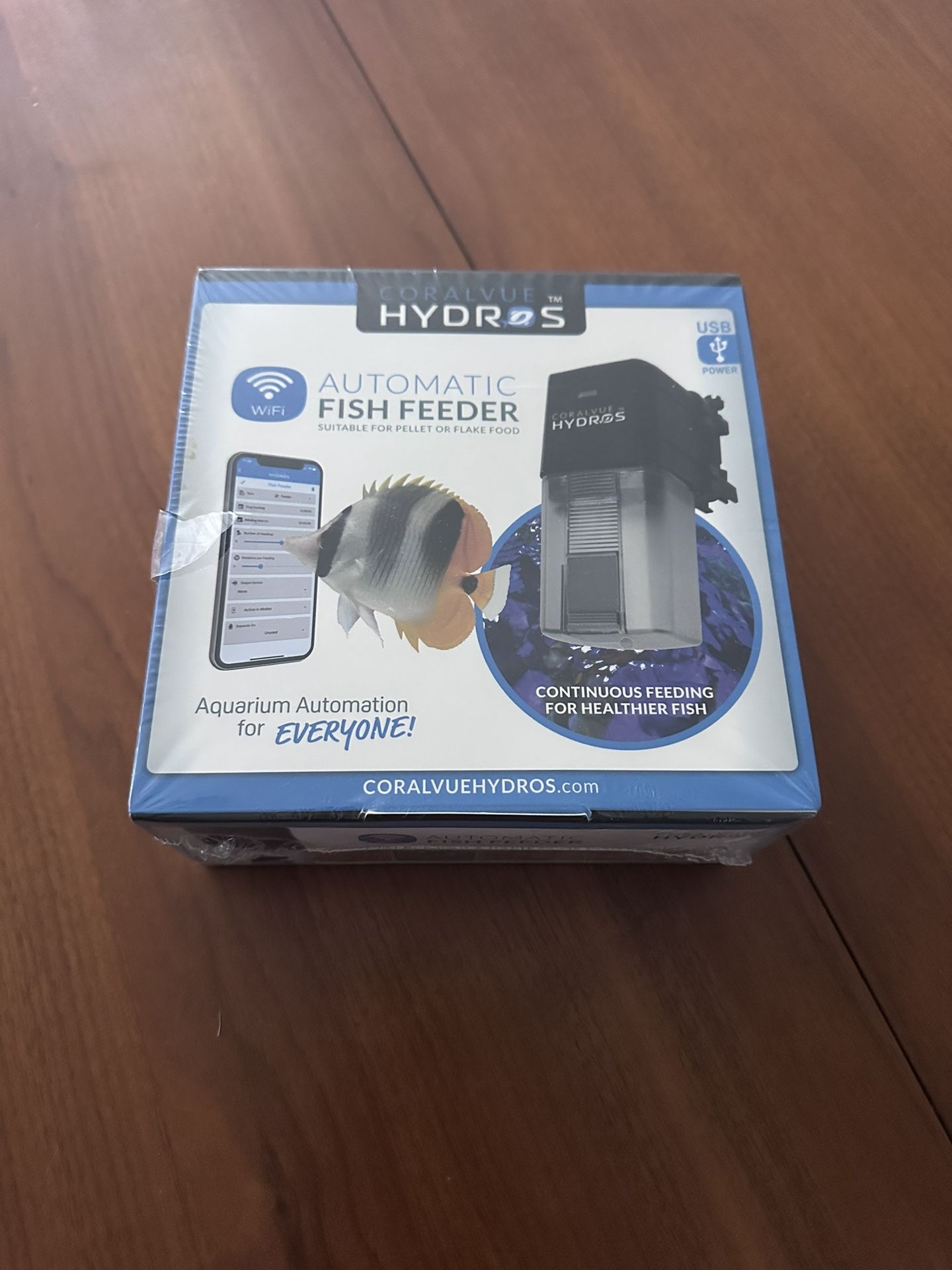 CoralVue HYDROS WiFi Automatic Fish Feeder – Brand New, Sealed