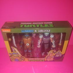 Nickelodeon "Leonardo VS Shredder FIGURE 2 Pack Set