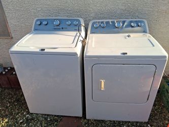 As is washer and electric dryer set