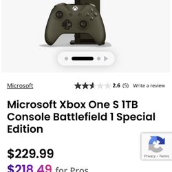 Limited Edition Battlefeild Xbox One 