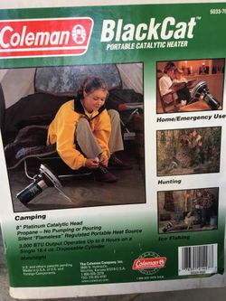 Coleman Black Cat Portable Propane Heater for Sale in Sherwood, OR - OfferUp