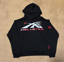 Hellstar Future Sports Logo Hoodie 'Black/Red'