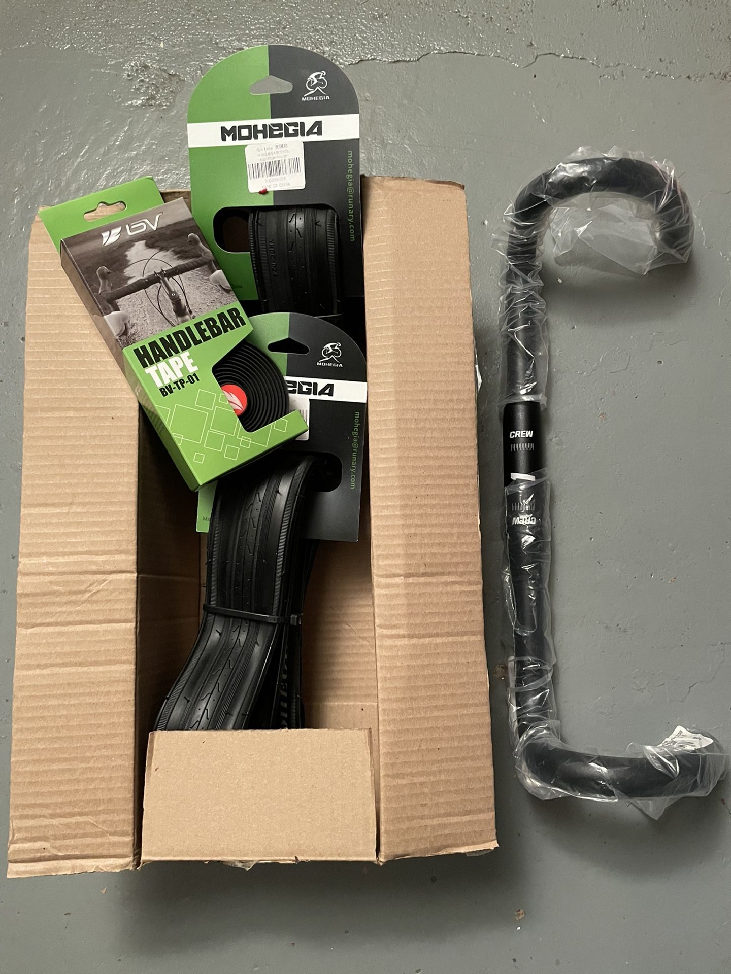 bicycle tires Drop bars and tape included