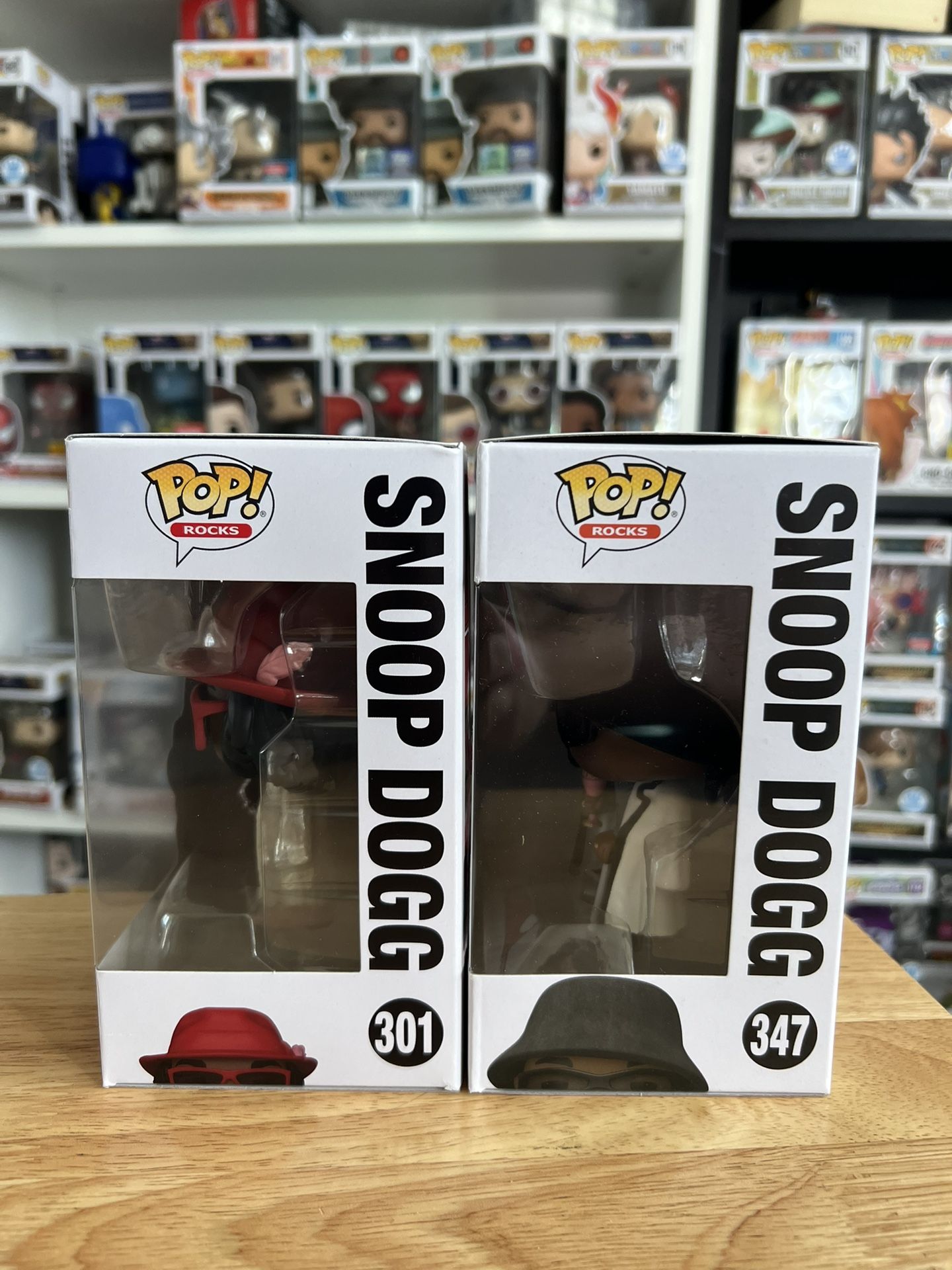 2 Snoop Dogg Pimp Funko Pops #347 #301 HOLLYWOOD EXCLUSIVE LIMITED 