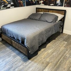 Full Bed, Frame And Mattress