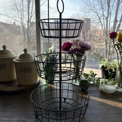 3 Tier Fruit Basket, French Country Style by REGAL TRUNK & CO.