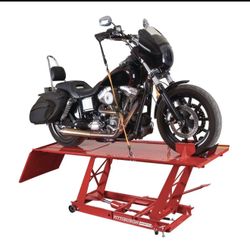 Motorcycle Lift Table For Servicing And Maintenance 1000lbs Capable 