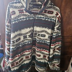 Vintage 90's Patagonia Fleece Synchilla Aztec print sz L