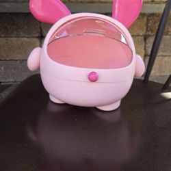 Desktop Storage Pink Rabbit.