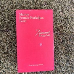 Baccarat red 540 rouge 3/4 full