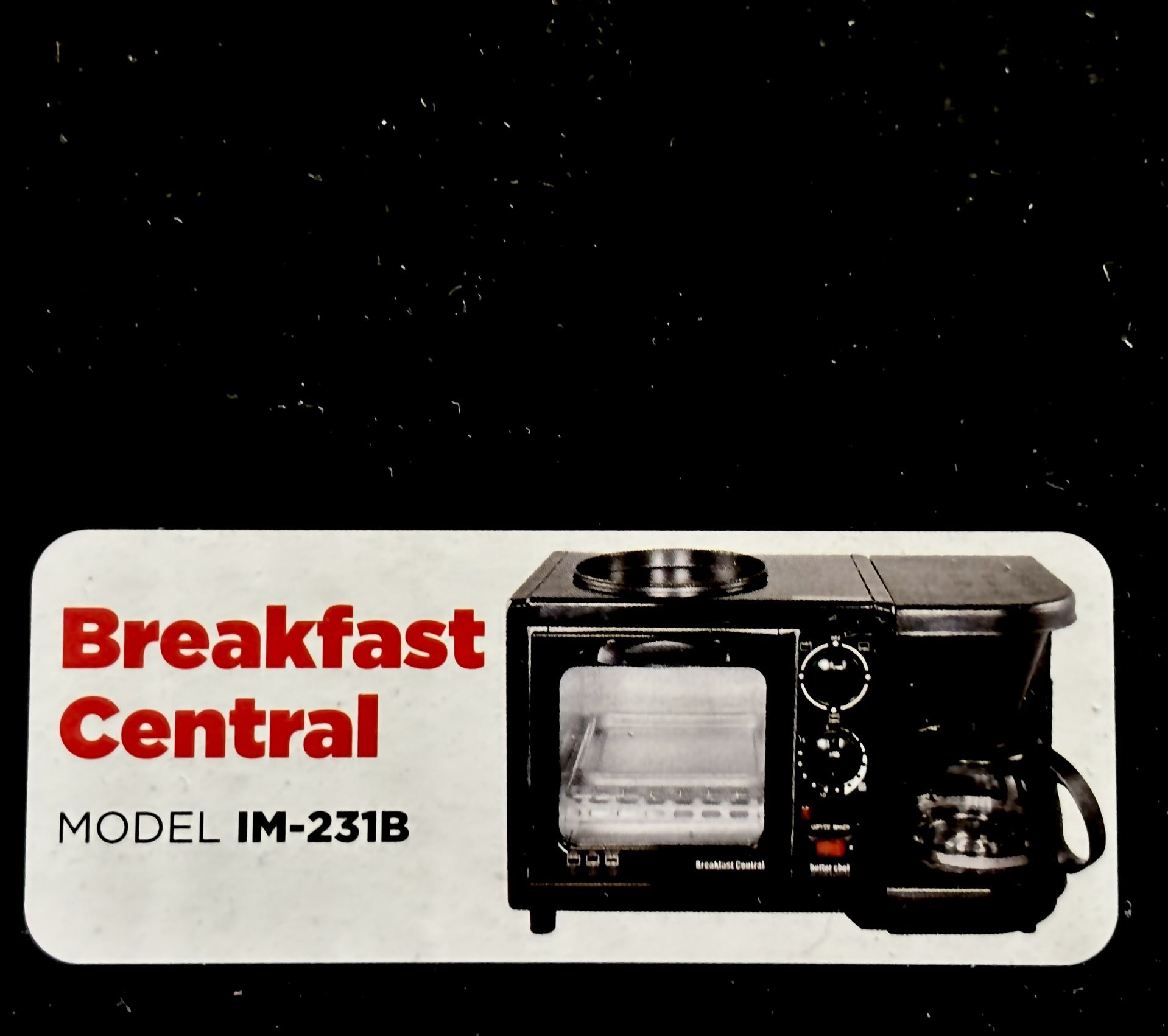 3 in 1 Toaster, Coffee Maker Breakfast Centeral (New)