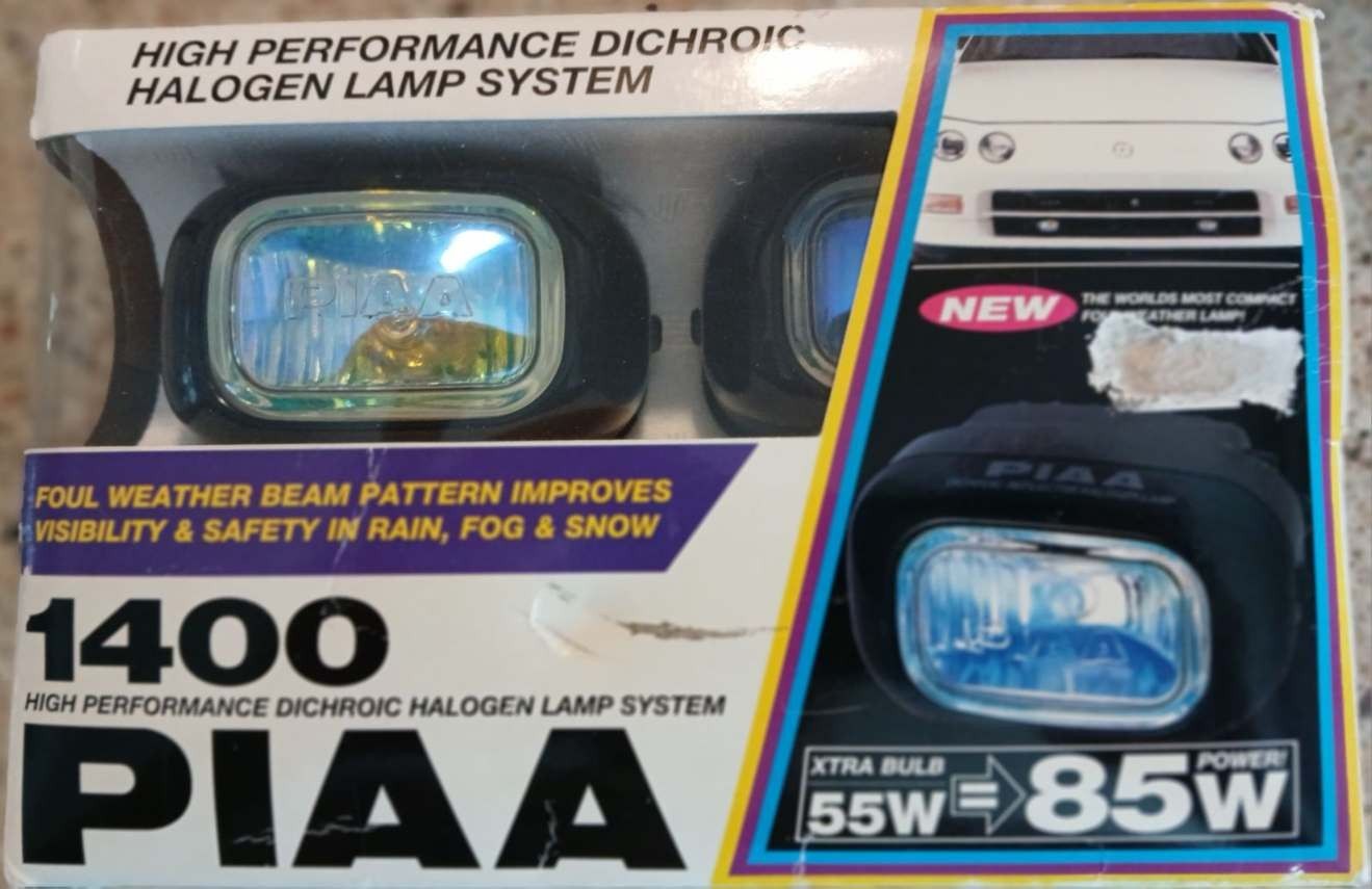 Vintage PIAA 1400 High Performance Dichroic Halogen Lamp System