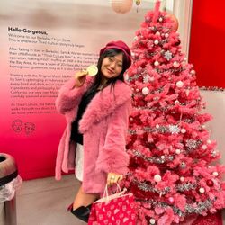 Pink Faux Fur Coat ! 