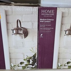 Home Decorators Collection
12.3in.11-Light Antique Bronze Hardwired Outdoor Wall Light Lantern Sconce 