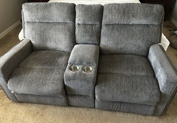 Living Spaces Power Reclining Loveseat