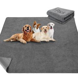 LOOBANI Washable Dog Pee Pad 82x120 Extra Large Gray Non-Slip Reusable Mat New
