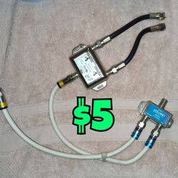 DISH Network Pro Plus DPP Separator (Model 123254) connected to a Holland Electronics DPD2 splitter.  $5