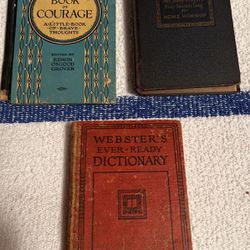 3 Very Old Small Books 