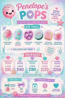 Penelope’s pops for your party needs