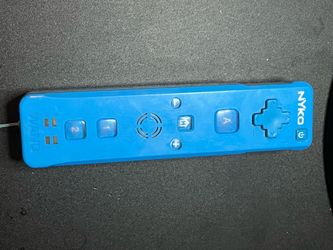 #17 Used Blue Nyko Wii Remote for Nintendo Wii Console motion sensor