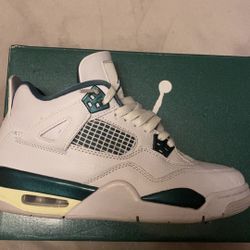 Jordan 4s Oxidized Green And White 