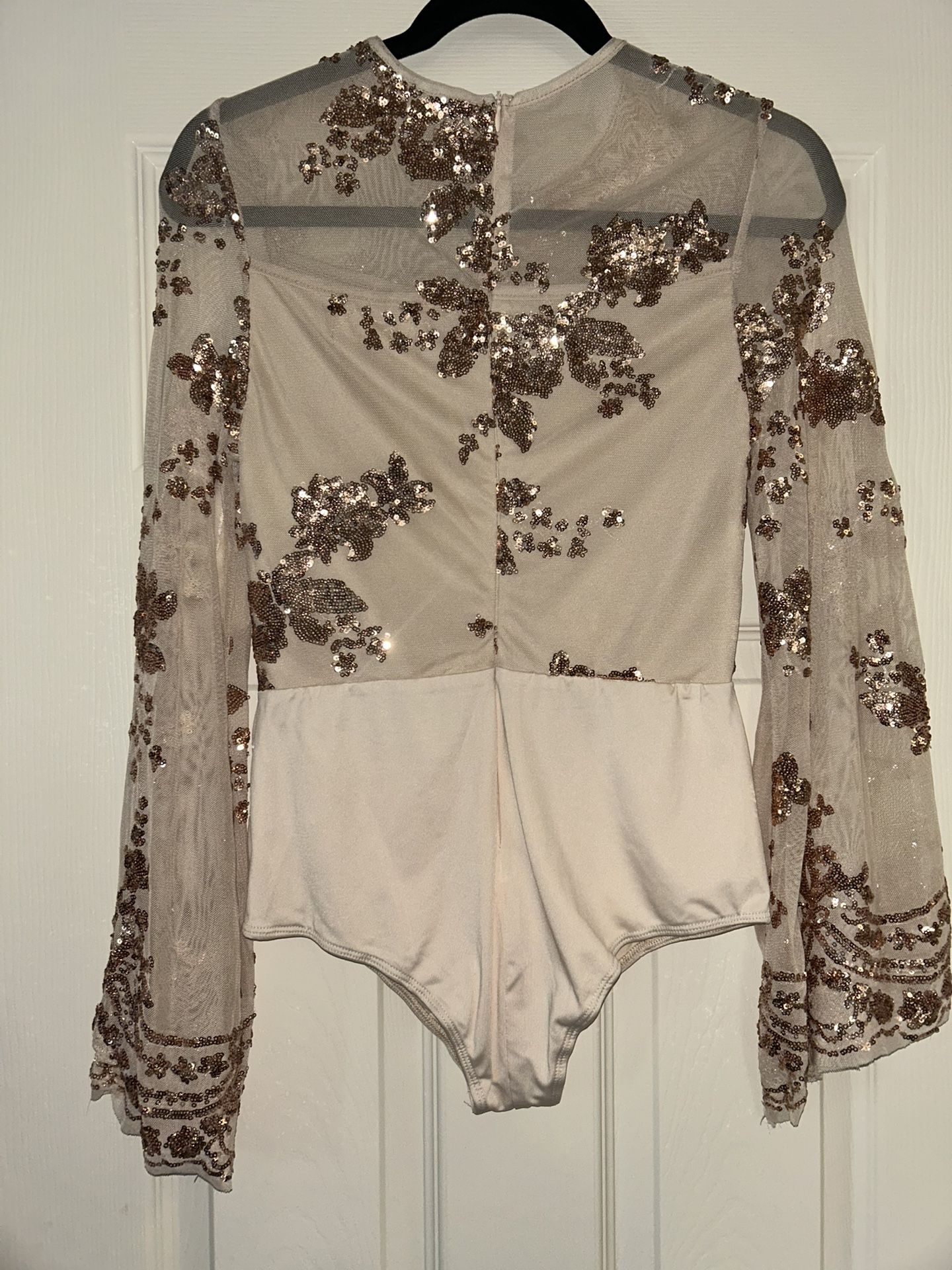 Womens New Body Suit Sequin