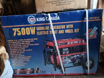 New In Box! King Canada 7500W KCG-7501GE Generator!