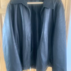 Men’s  Black Leather Jacket