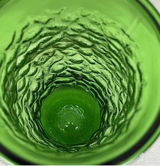 Vintage Emerald Green Hoosier Glass Vase