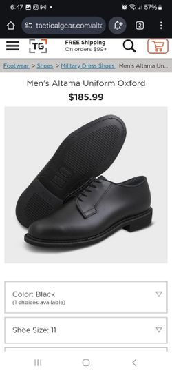 Men's Altama Uniform Oxford Shoes