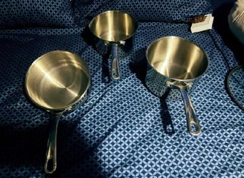 Princess house saucepans. 3 PC with lids