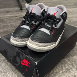 Jordan 3 Black Cement 8.5 men 