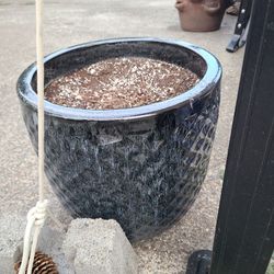 Large Ceramic Glazed Pot