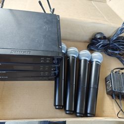 Shure Blx4r 4 Microphones