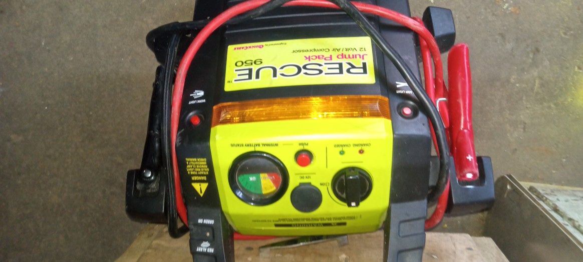 Rescue Jump Box 12 Volt Air Compressor