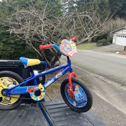 Child Kid Children Bike 16” Wheels Paw Patrol Bicycle Tricycle Trike like New