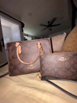 Coach bag and wallet