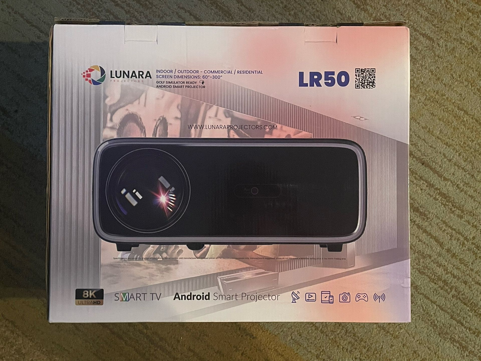 Lunara LR50 8k Laser Projector