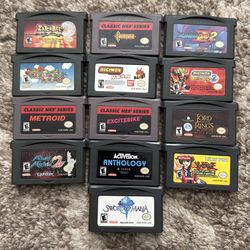 Nintendo gameboy advance games 25 each