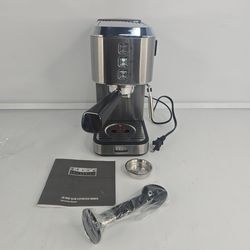 Bella PRO - Slim Espresso Machine with 20 Bars of Pressure - Stainless Steel