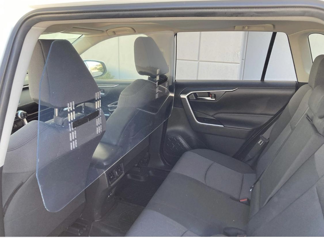 Rideshare Shield Vehicle Sneeze Guard Interior Safety Barrier Car SUV Taxi Driver Passenger Universal Partition Palclear PVC Easy Clean Superior Mater