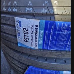 4 New ST 235-85-16 Fortune Load G 14 ply 110psi 4480 lb Trailer Tires ST235/85 R16 Inch Tire FREE Same Day Delivery Most Inland Empire Locations