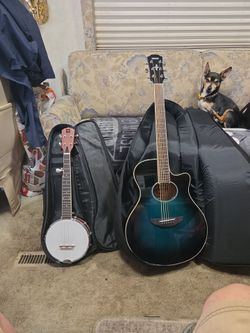 Yamaha Acoustic-Electric Guitar and Banjo Bundle