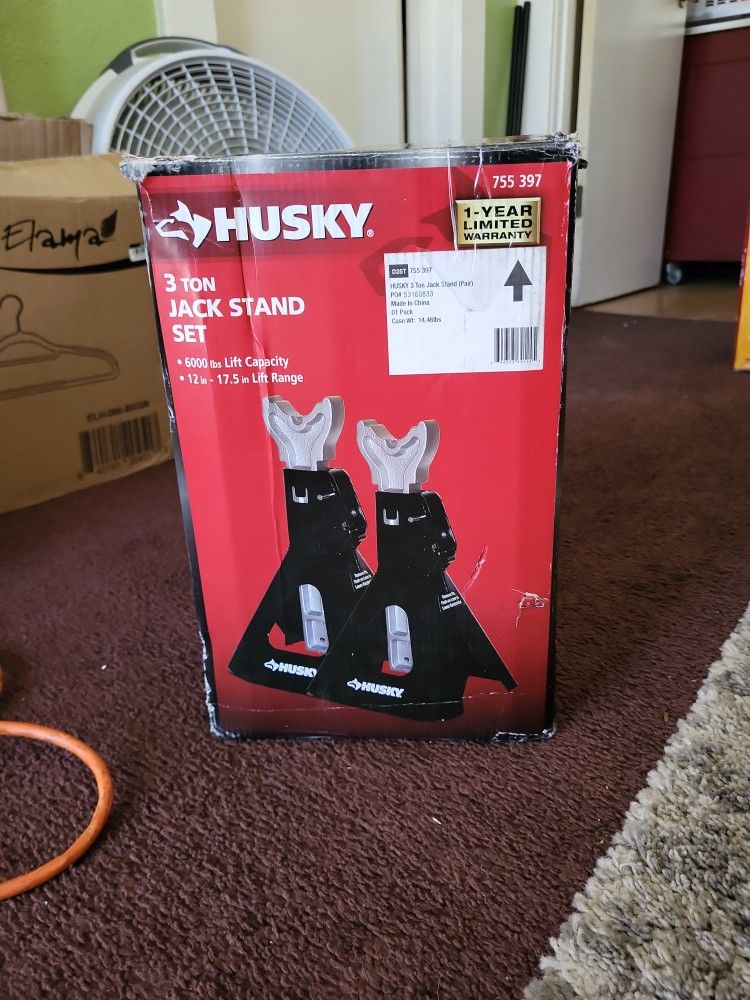 Husky 3 Ton Jack Stand Set