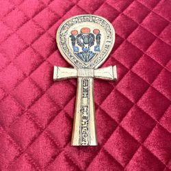 Egyptian Revival Ankh Handheld Mirror