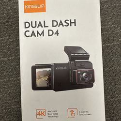  Kingslim D4 4K Dual Dash Cam with Built-in WiFi GPS